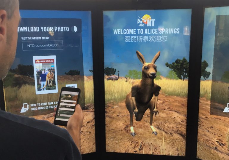 Jumping Roo to welcome you at Alice Springs Airport