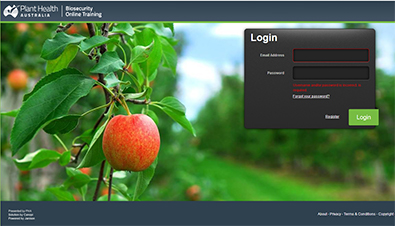 Register on BOLT with a user name and password, confirm your registration, and then you can do the Pest Reporting and Responses course.