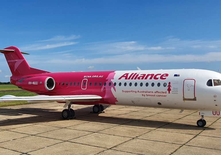 Alliance Airlines gives wings to Breast Cancer Network Australia