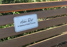 Plaque installed at Lions Park in memory of former caretaker