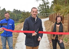 Cycleway re-opening marks milestone in city's flood recovery