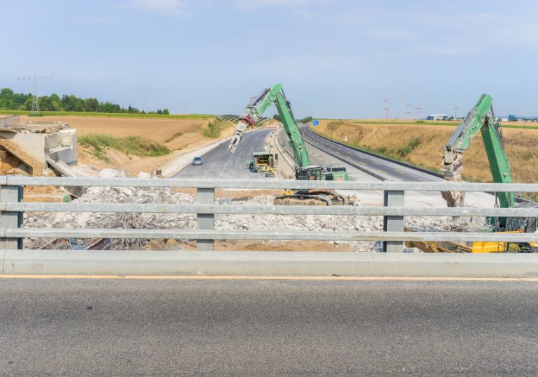 Construction underway at Rocky Creek Bridge