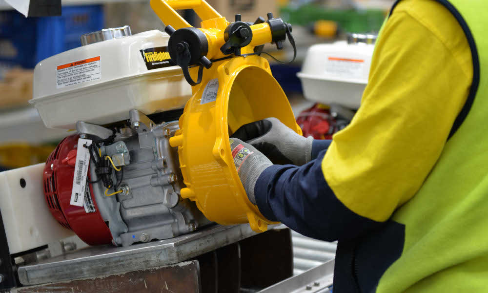 The Davey Firefighter production line returns home