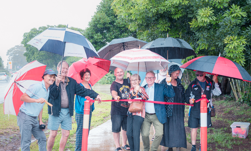Pathway link connects residents to walking and cycling loop