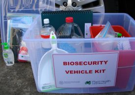 Carry a vehicle biosecurity kit, and use it!